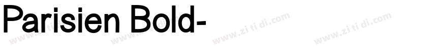Parisien Bold字体转换